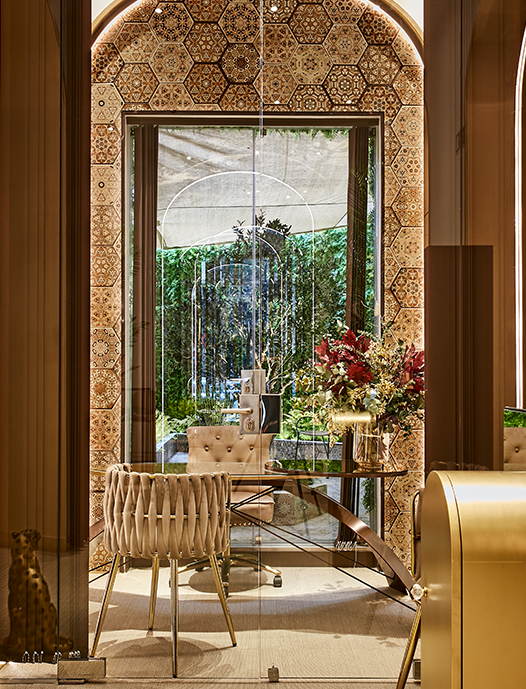 Interior dorado diseñado por Bonehur